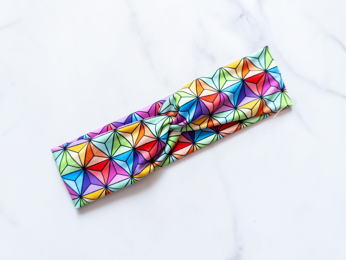 Rainbow Earth Stretch Twist Headband