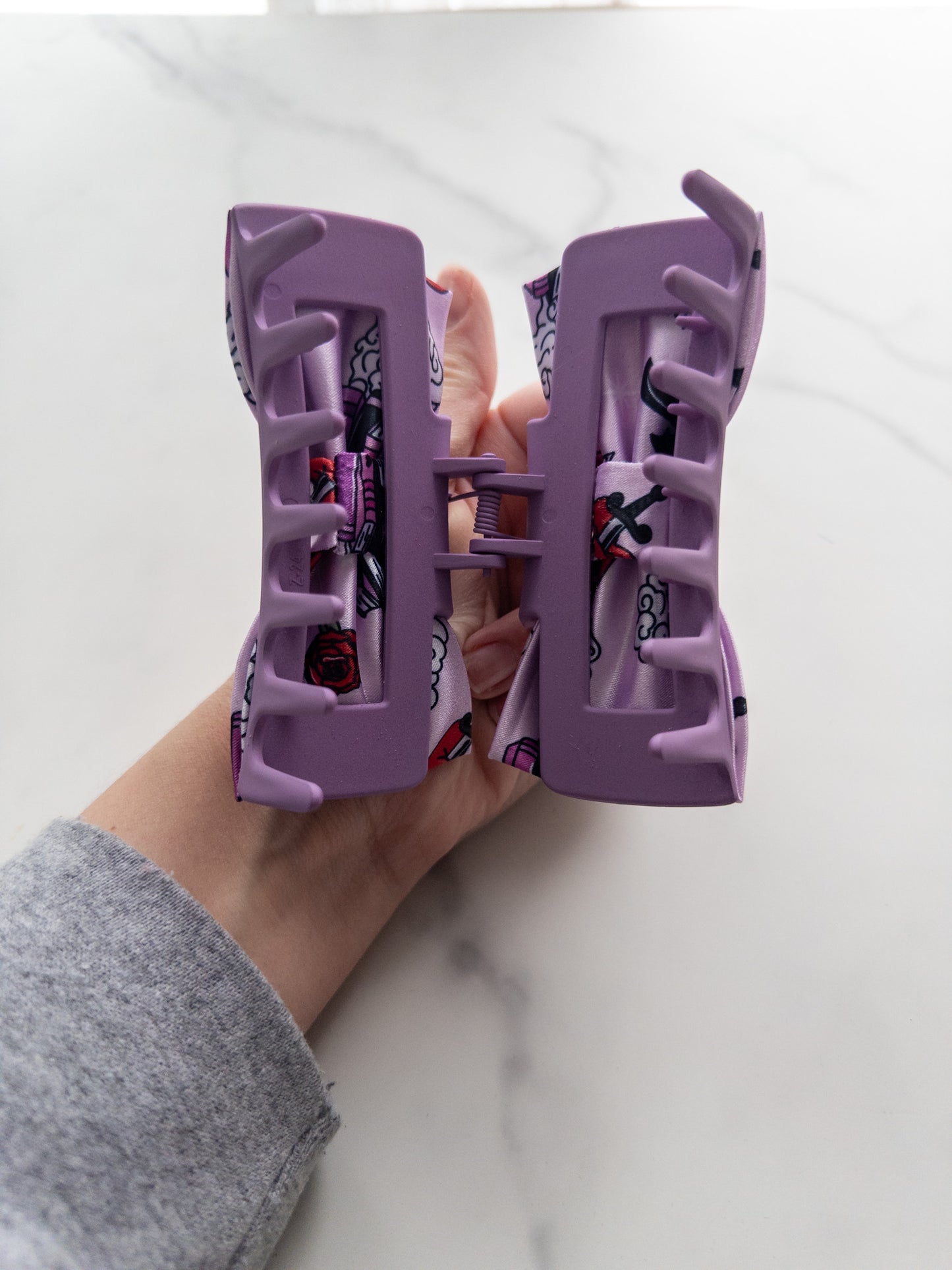 Valentine's Romantasy Satin Bow Claw Clip