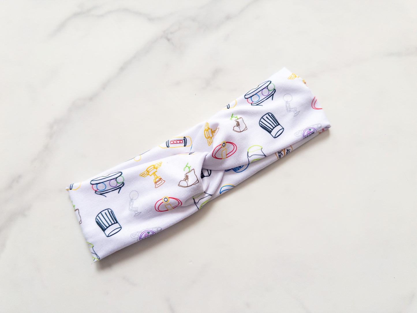Pixelated Doodles Stretch Twist Headband