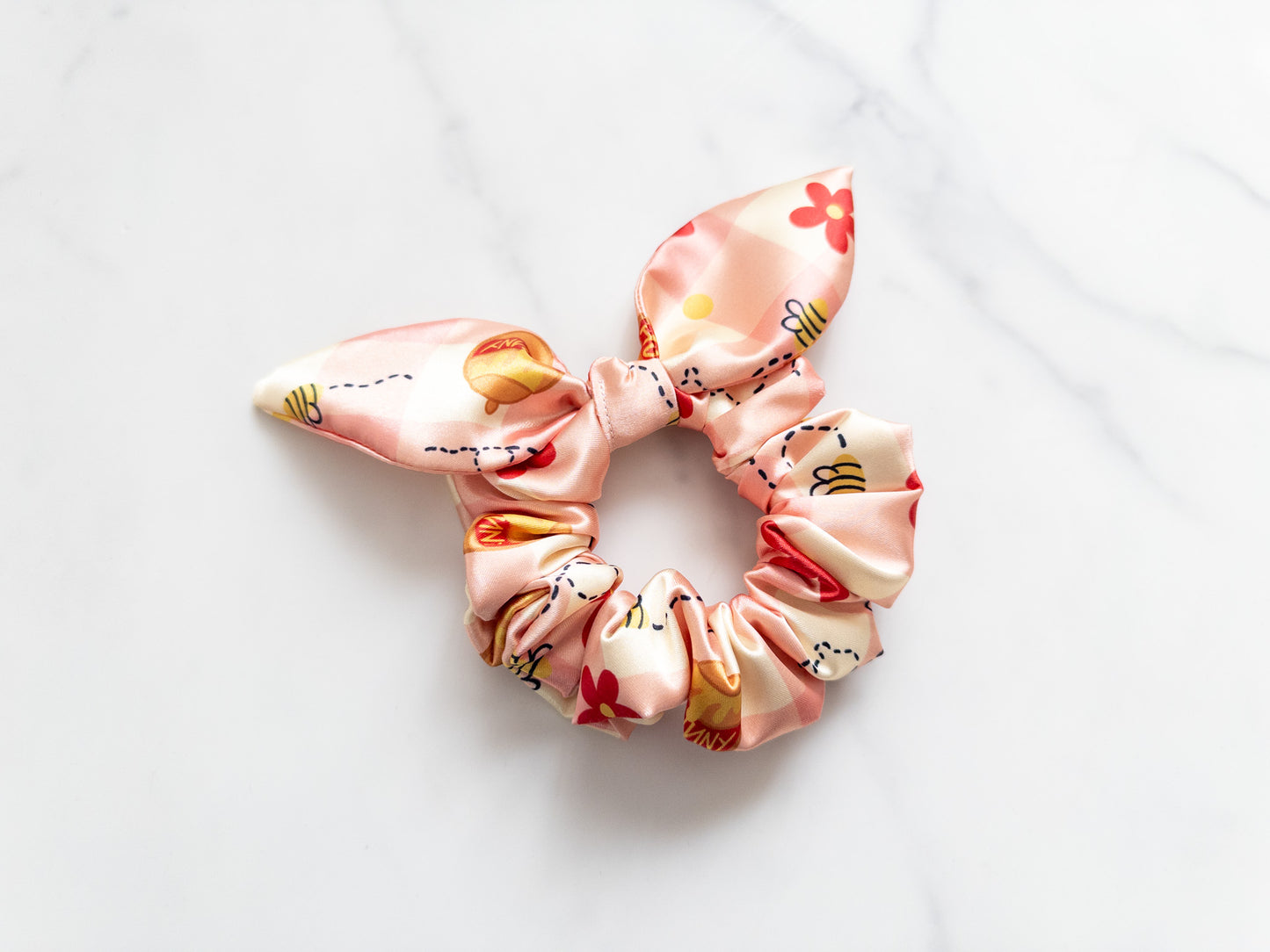 Satin Sweet Like Hunny Bow Scrunchie