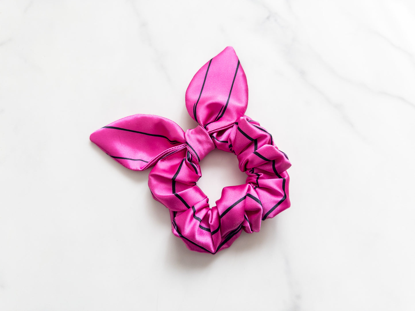 Satin Hundred Acre Friends Bow Scrunchie