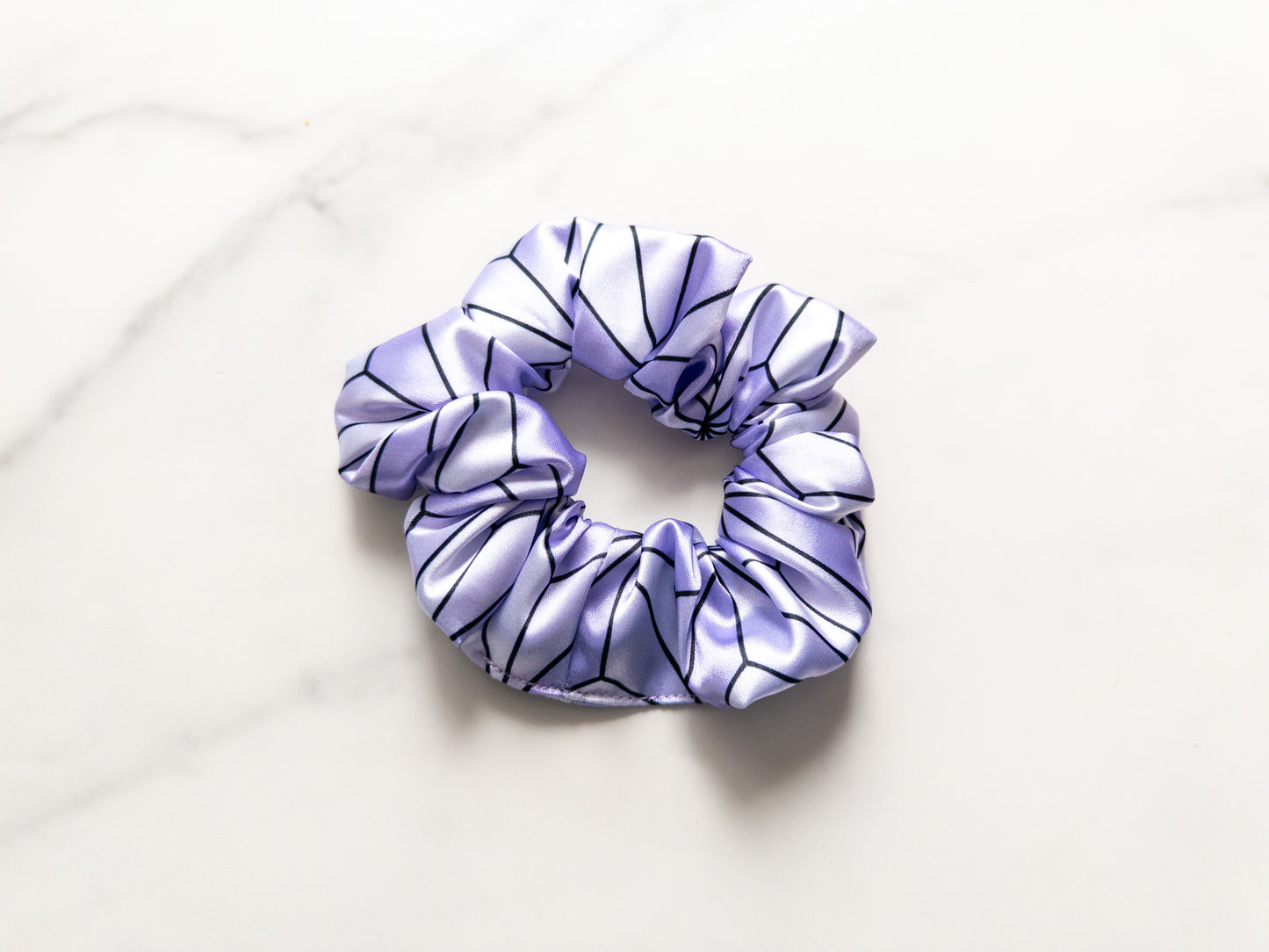 Satin Lavender Earth Scrunchie