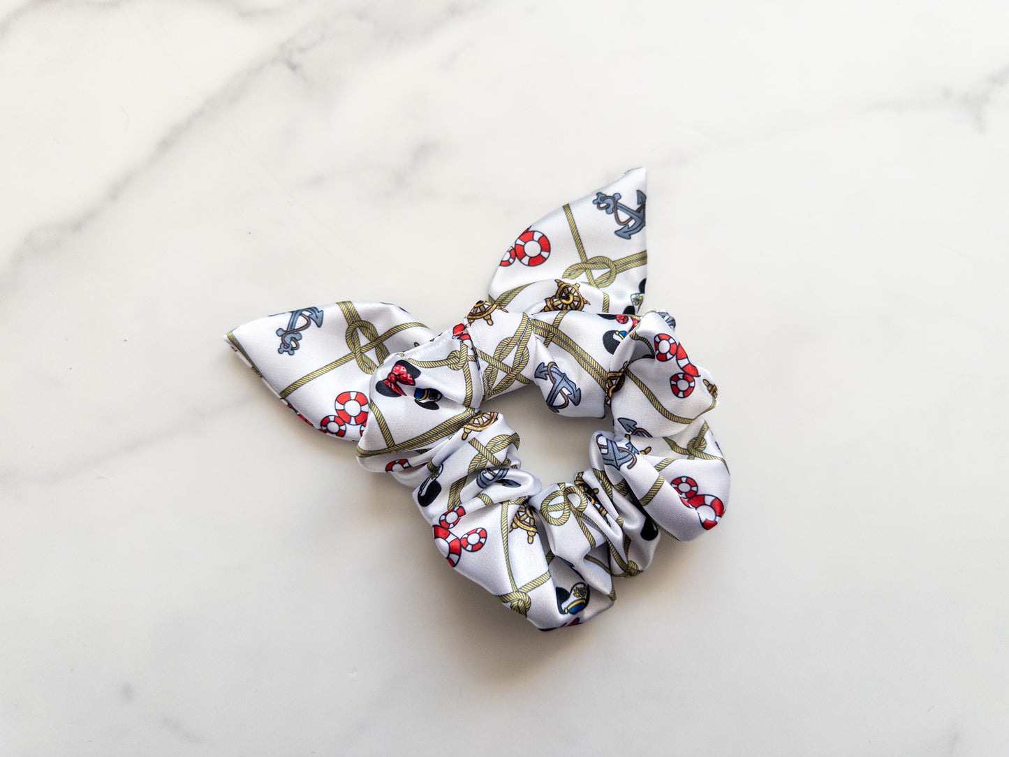 Satin Just Cruisin' Bow Scrunchie