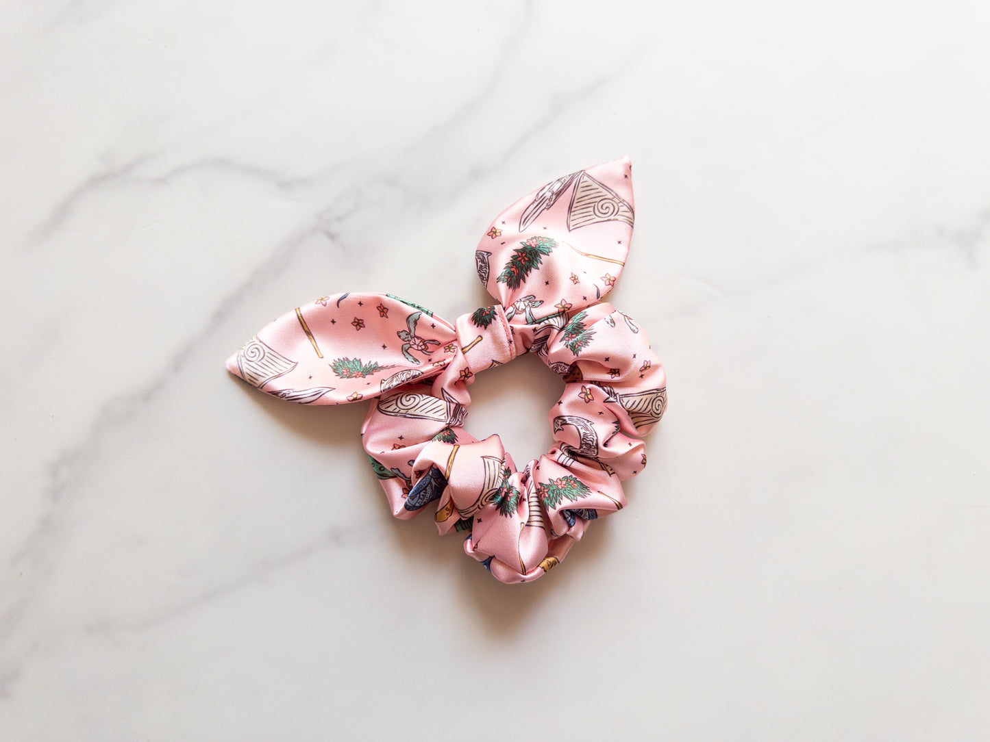 Satin Where You Are Bow Scrunchie