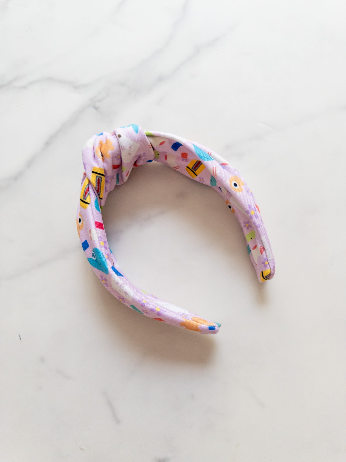 Pink Monsters Top Knot Headband