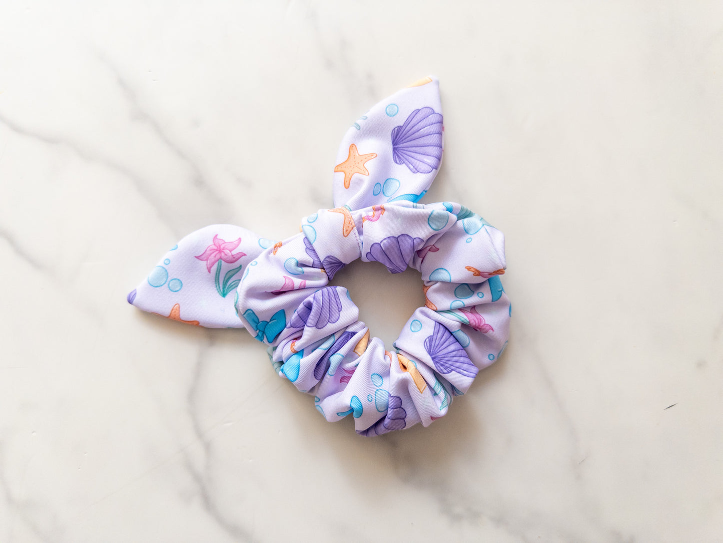 Swim Life Is The Bubbles Bow Scrunchie