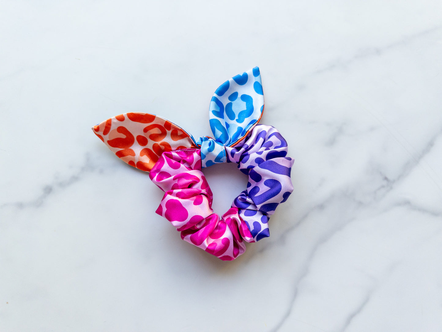 Satin Cheetah-licious Bow Scrunchie