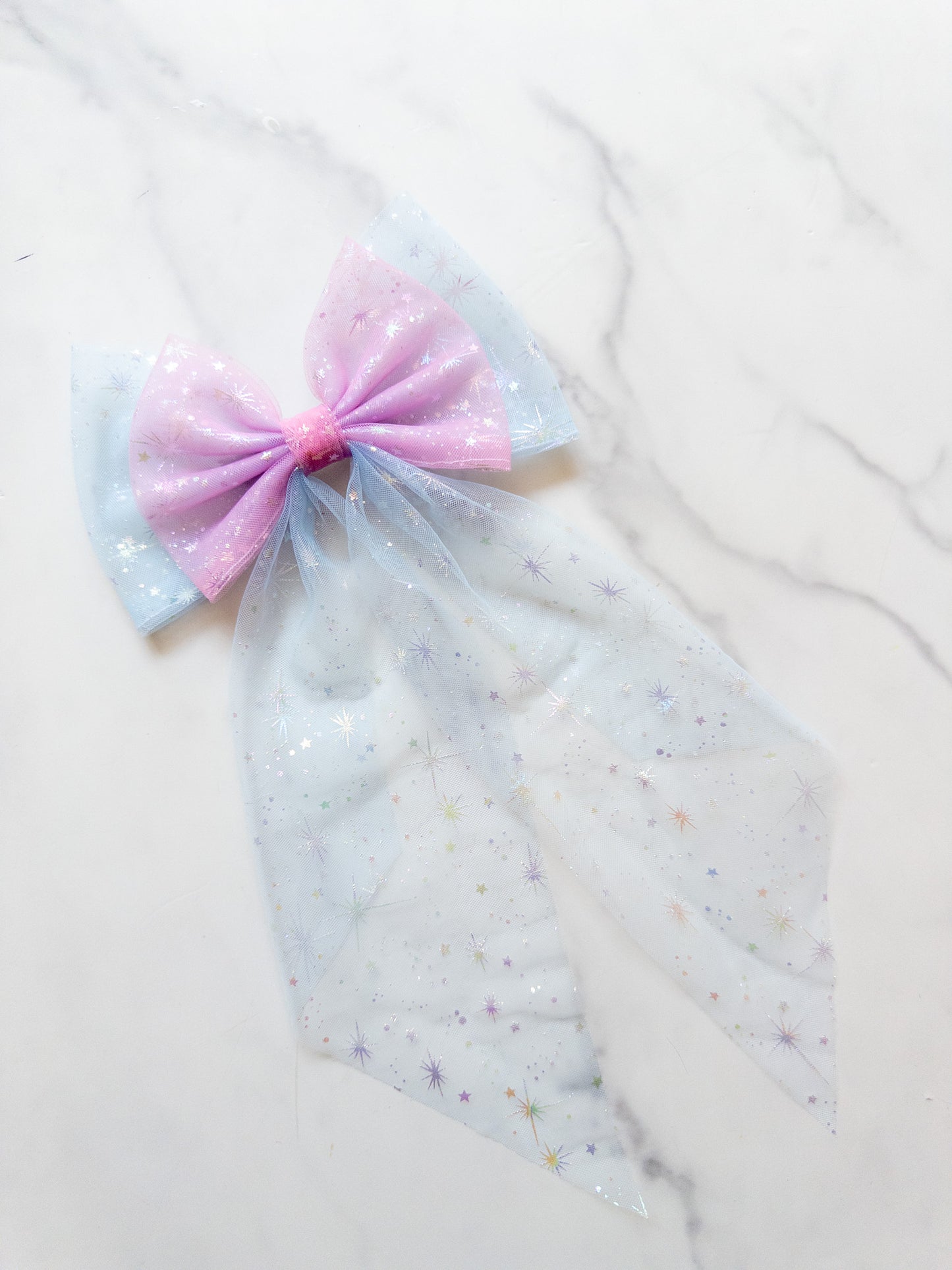 Miracles Take A Little Time Tulle Hair Bow