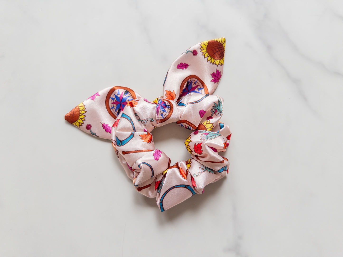 Satin Riverbend Bow Scrunchie