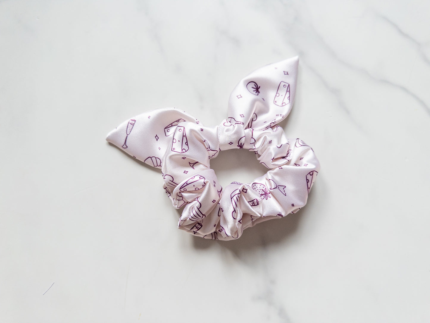 Satin Little Chef Festival Bow Scrunchie