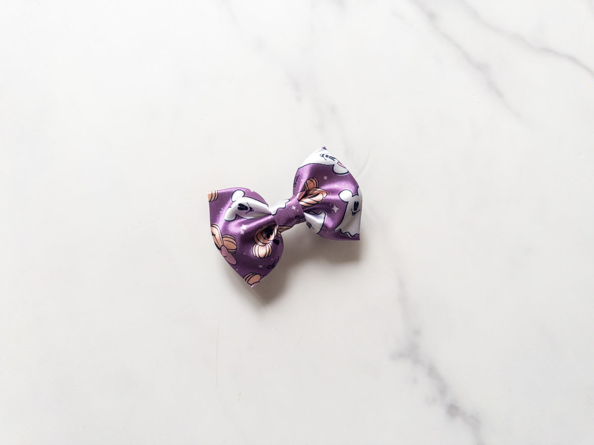 Pumpkins & Ghosts Mini Bow