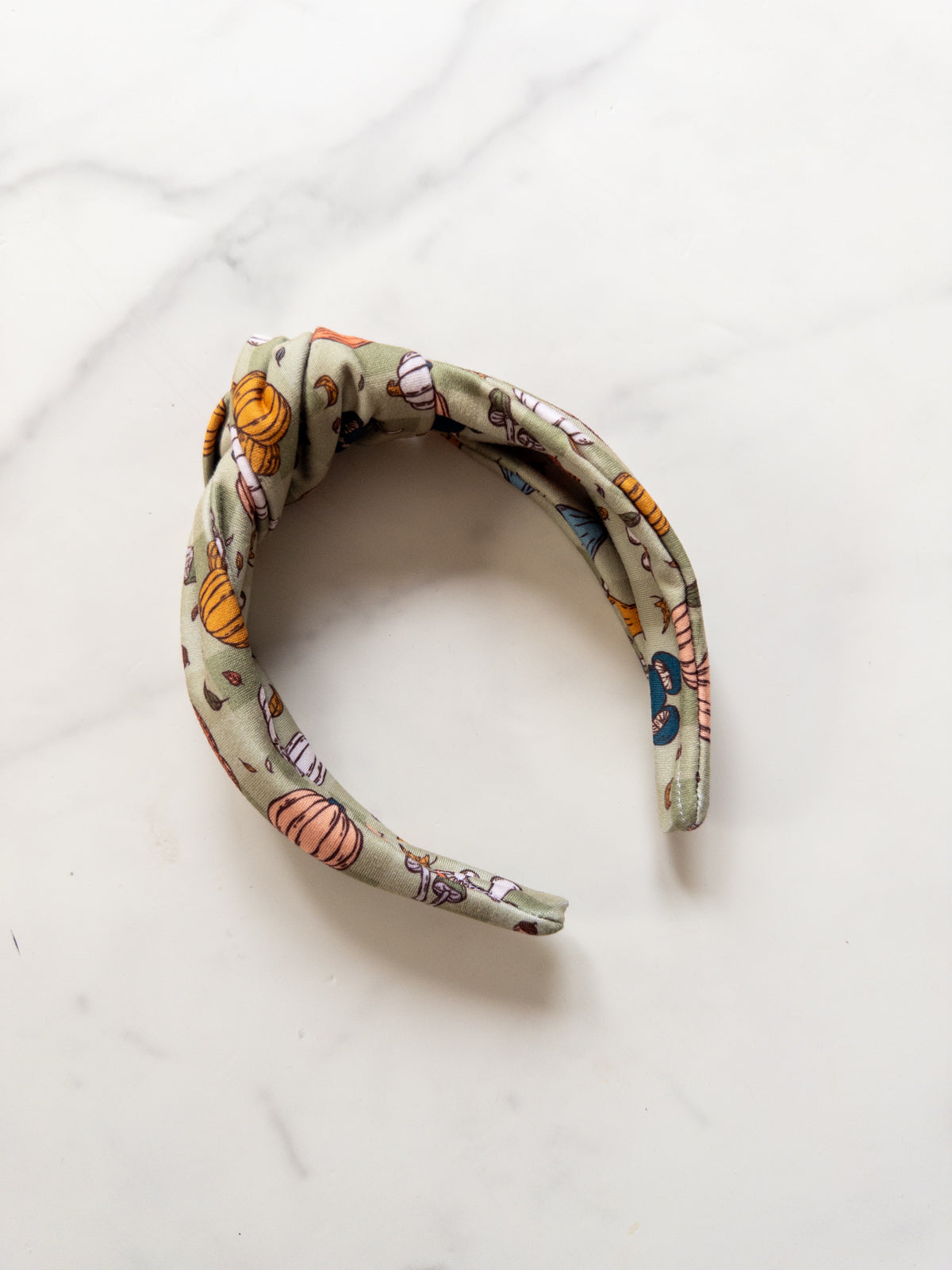 Pumpkin Season Top Knot Headband