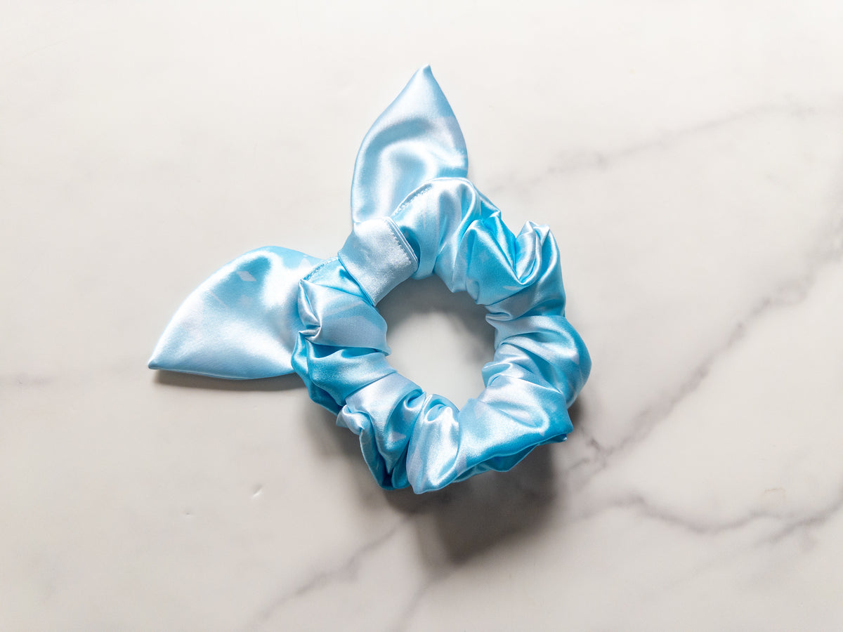 Satin Let It Go Bow Scrunchie