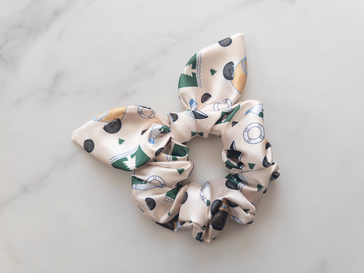 Satin October 11th Bow Scrunchie