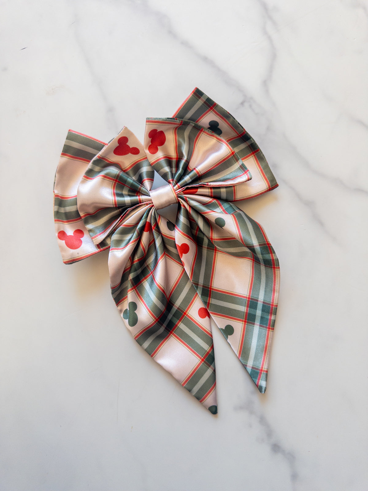 Merry Mousey Plaid Eloise Bow