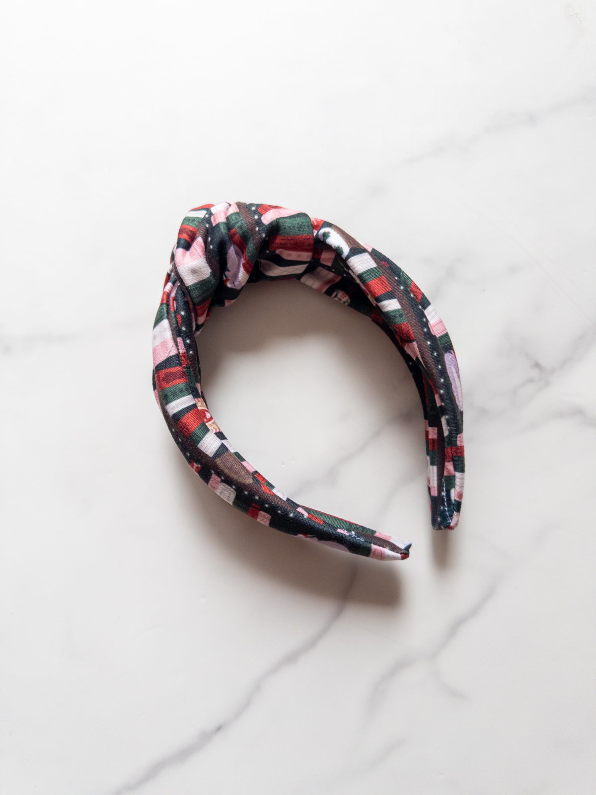 Holiday Bookish Top Knot Headband