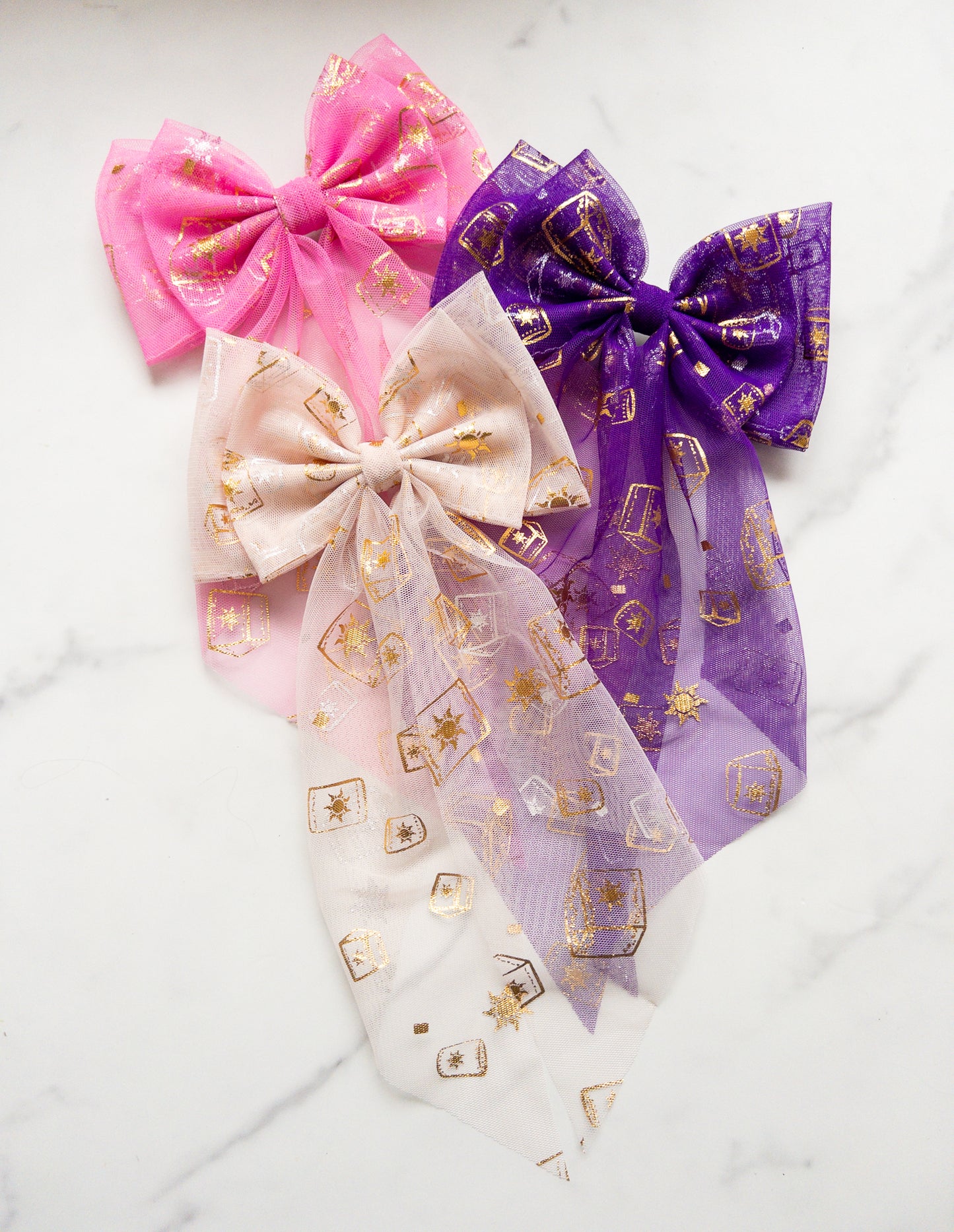 Lanterns Tulle Hair Bow