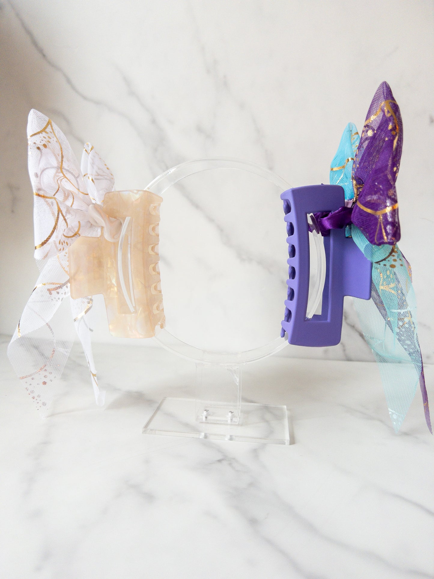 Mermaid Magic Bow Claw Clip