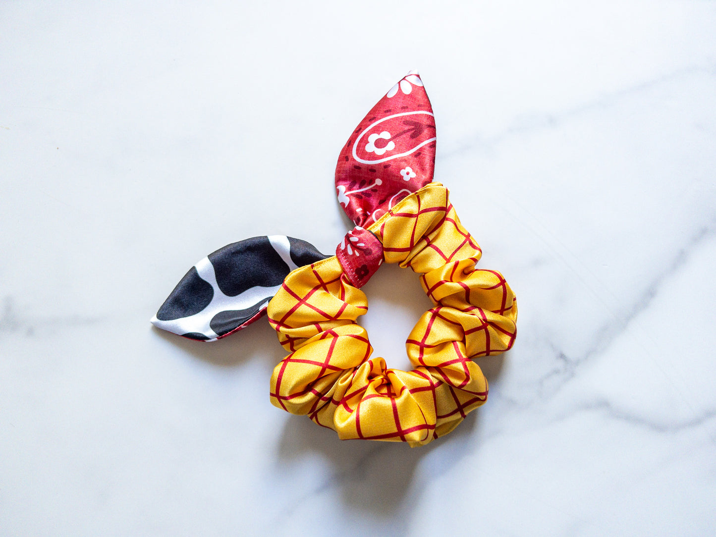 Satin The Sheriff Bow Scrunchie