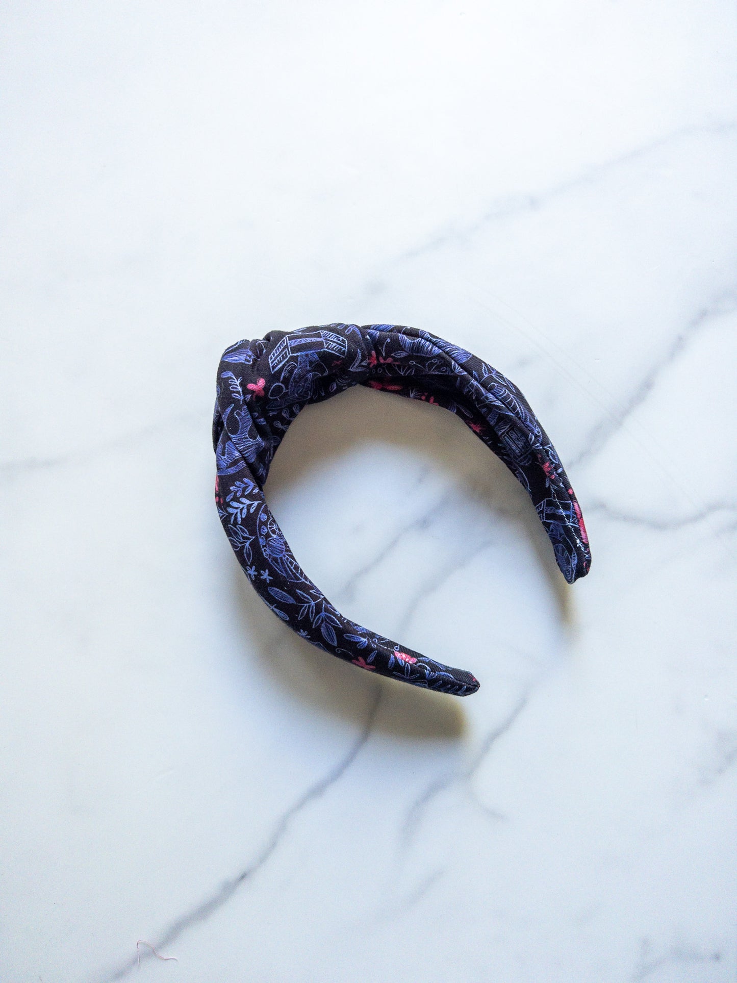 Galactic Floral Top Knot Headband