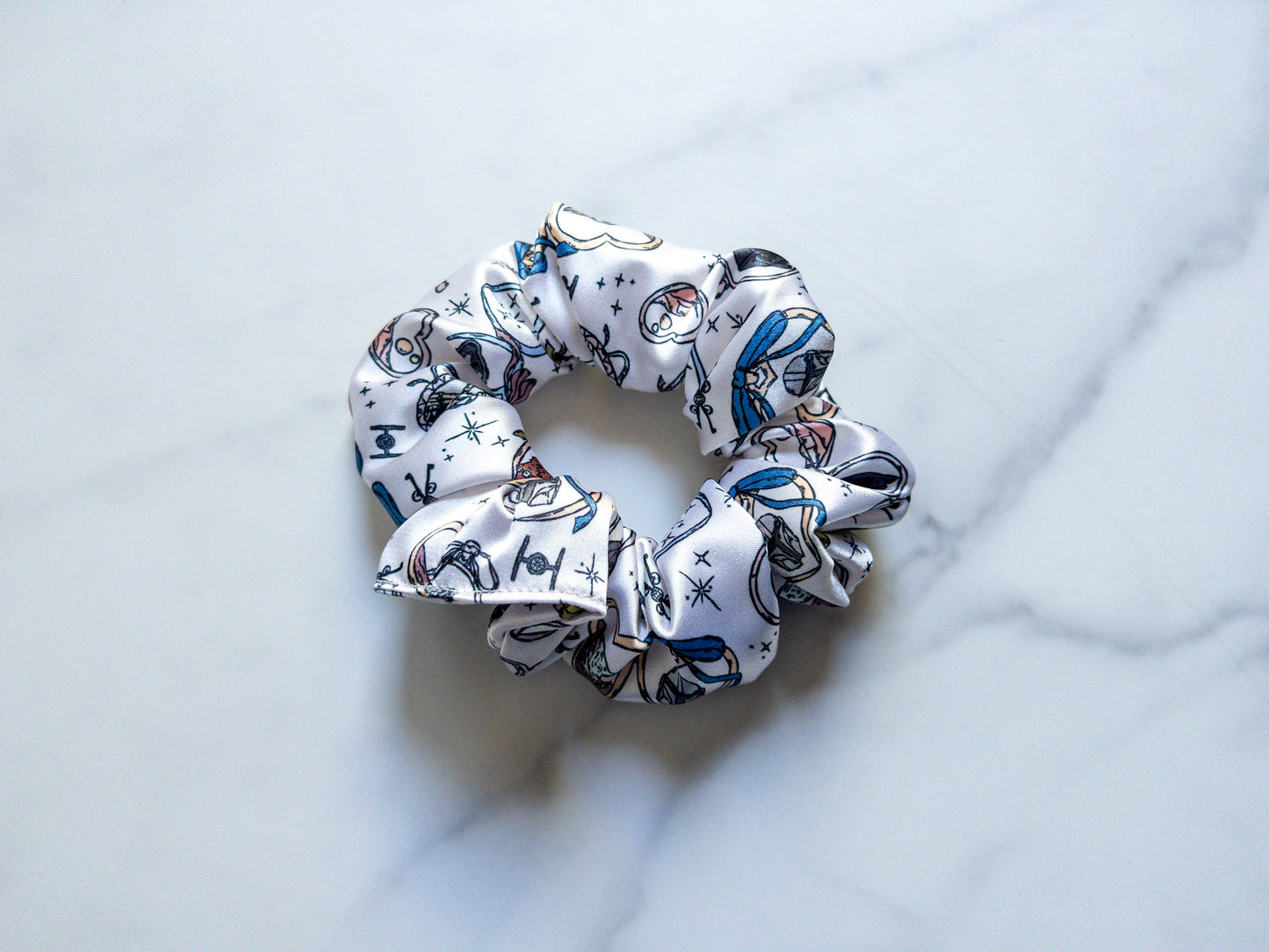Satin Galactic Lockets Scrunchie
