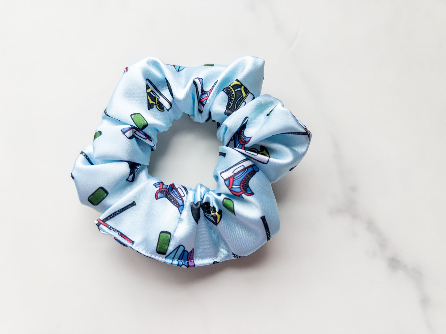 Satin Hockey Romance Scrunchie