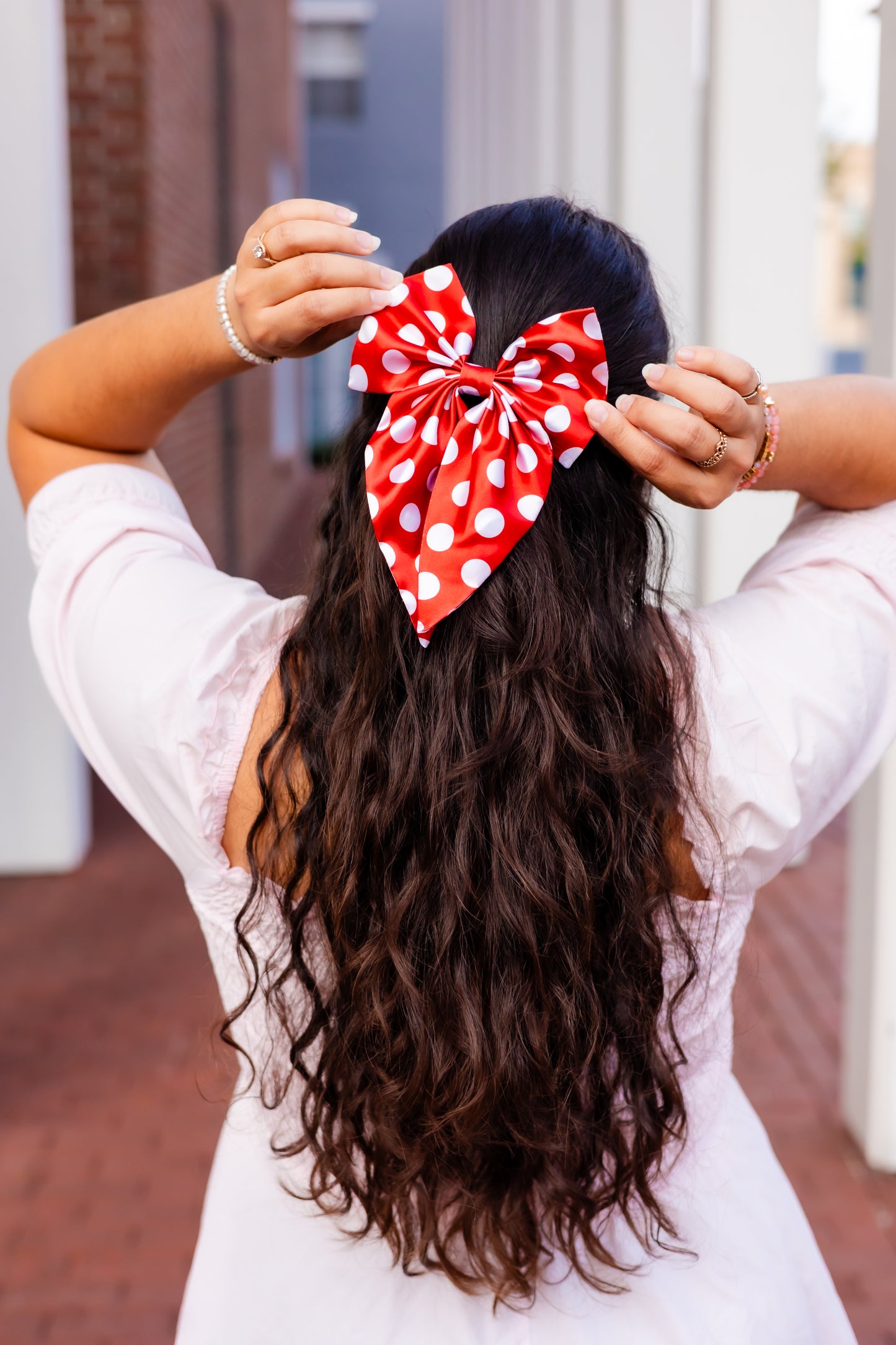 Dotted Noelle Bow