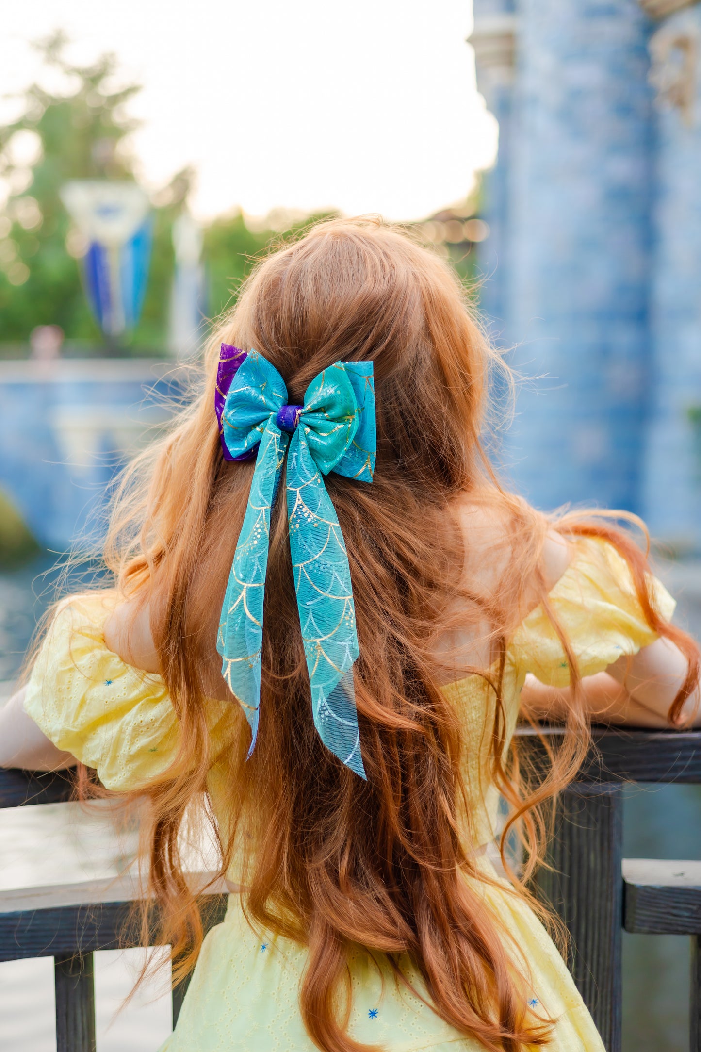 Mermaid Magic Tulle Hair Bow