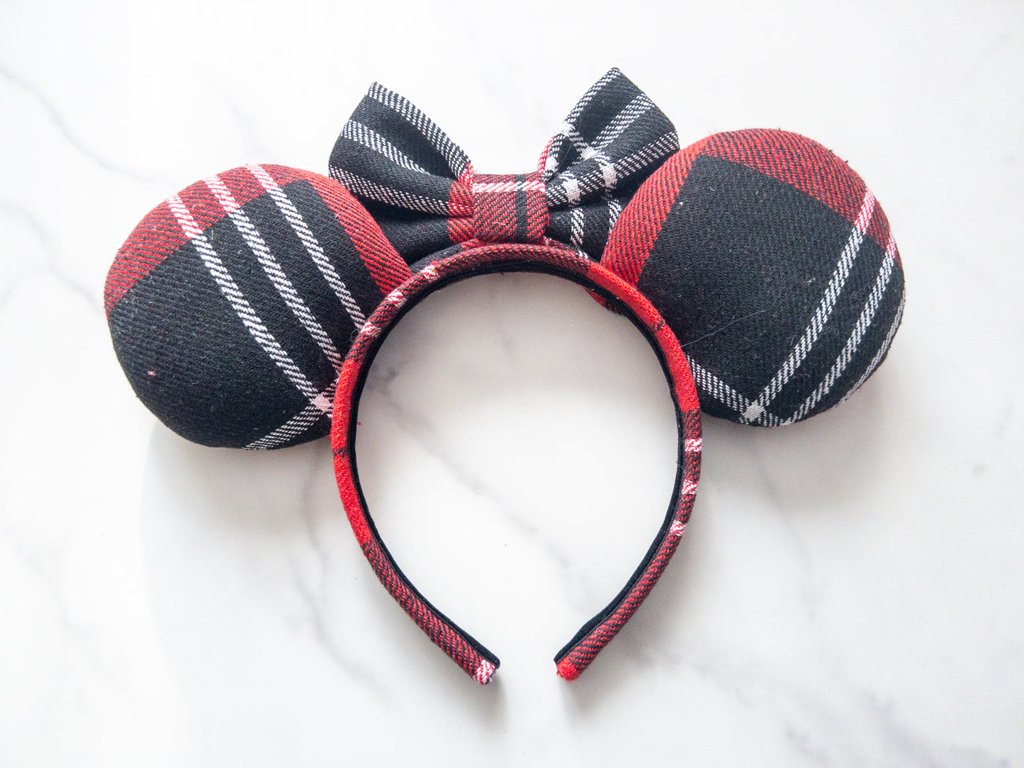 Cozy Christmas Plaid Ears