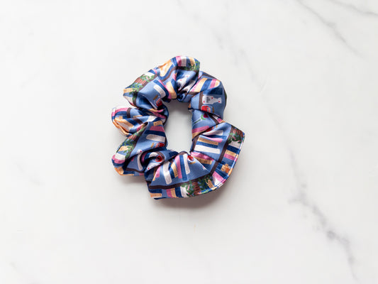 Satin Bookish Era (Blue) Scrunchie