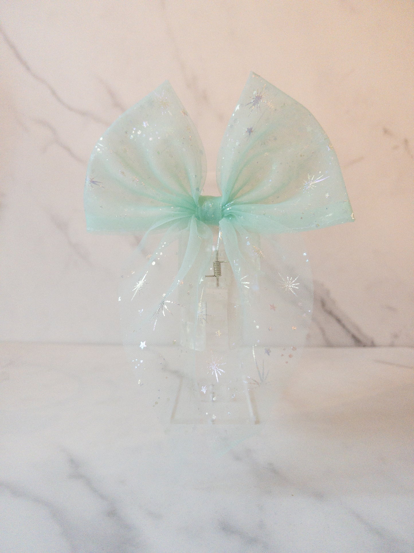 Pixie Dust Bow Claw Clip