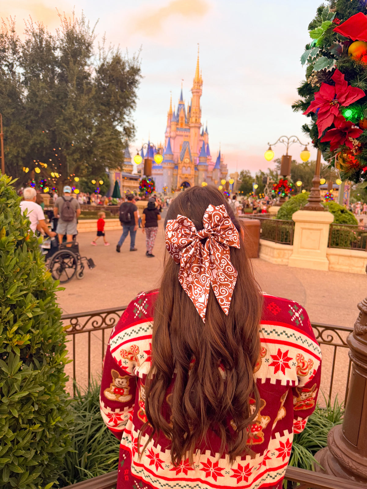Gingerbread House Eloise Bow (PRE-ORDER ships by November 20th)