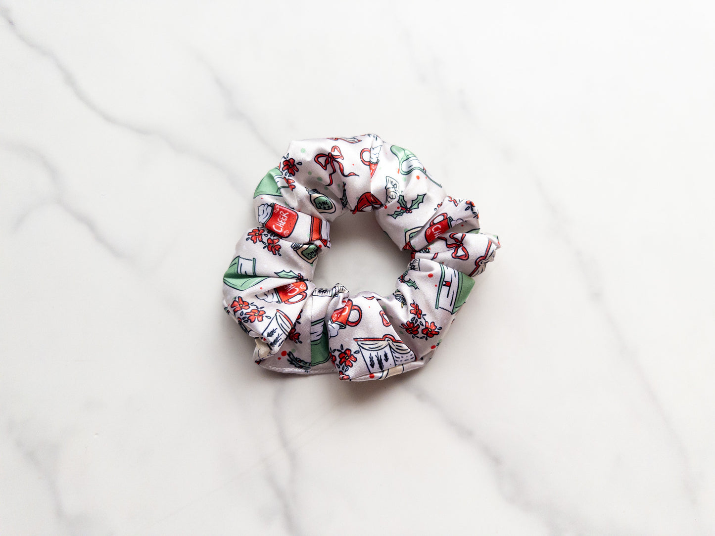 Satin Cozy Reading Season Scrunchie