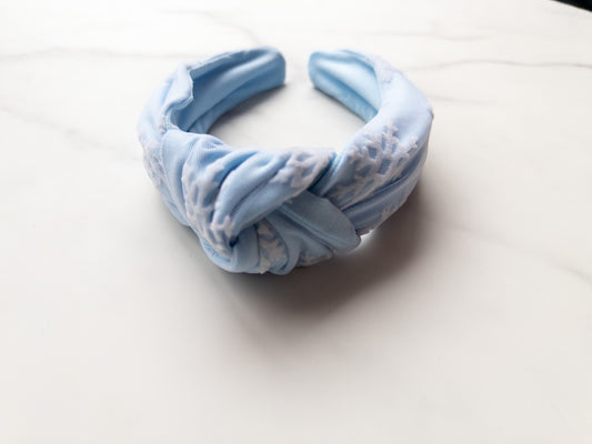 Let It Snow Top Knot Headband