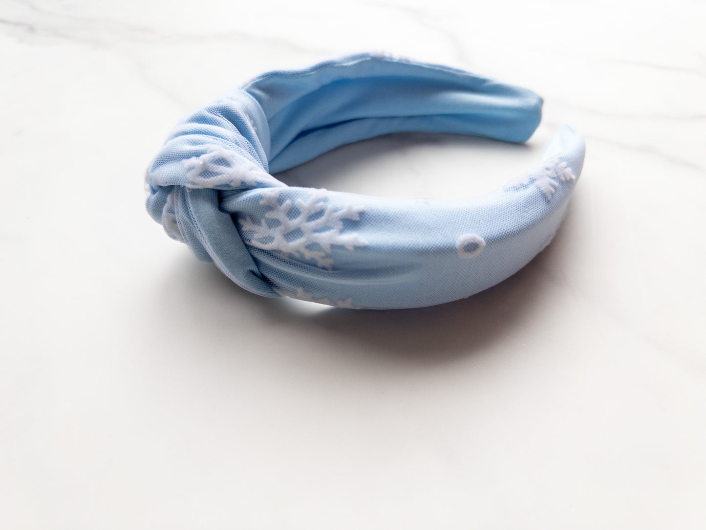 Let It Snow Top Knot Headband