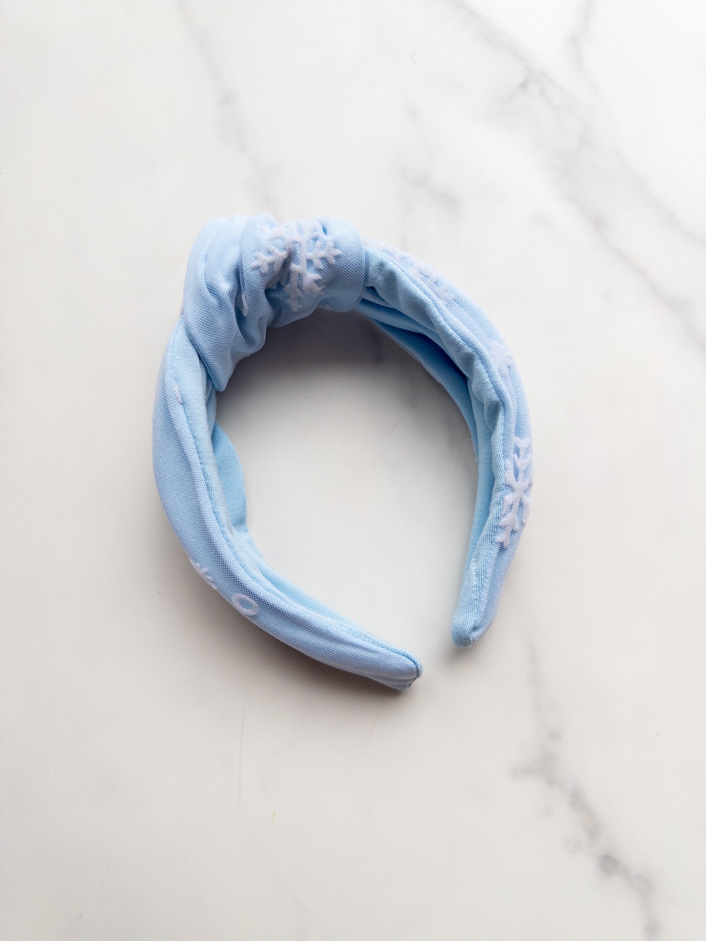 Let It Snow Top Knot Headband