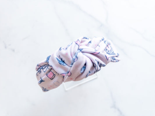 Have Courage Top Knot Headband