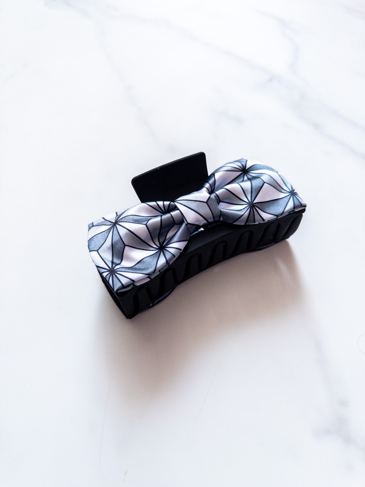 Miraculous Earth Satin Bow Claw Clip