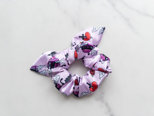 Satin Valentine's Romantasy Bow Scrunchie