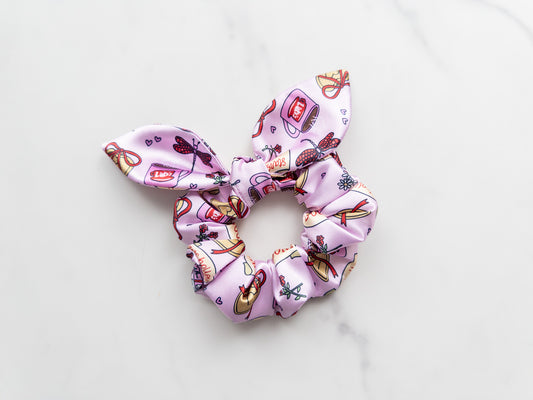 Satin Valentine's Hollow Book Club Bow Scrunchie