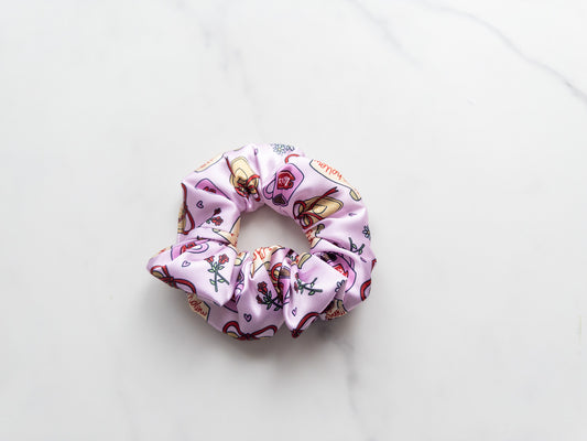 Satin Valentine's Hollow Book Club Scrunchie