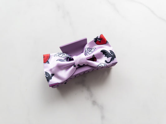 Valentine's Romantasy Satin Bow Claw Clip