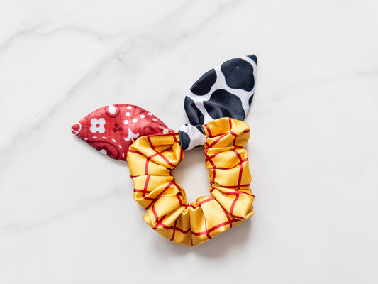 Satin The Sheriff Bow Scrunchie