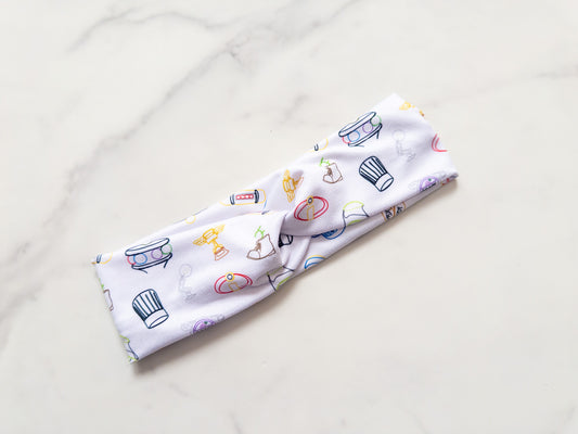 Pixelated Doodles Stretch Twist Headband