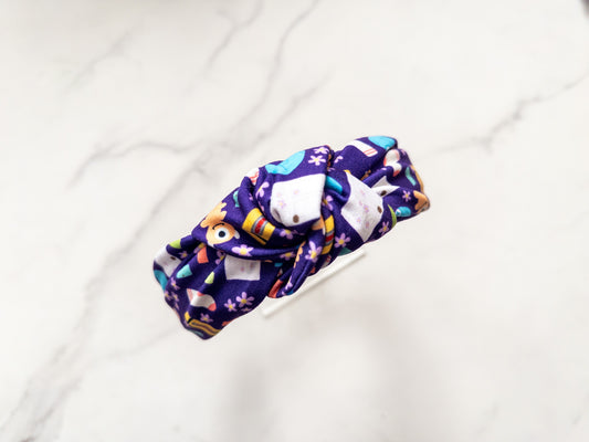 Monsters Top Knot Headband