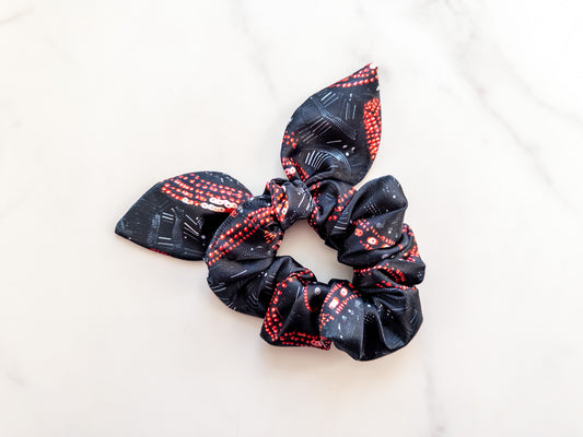 Satin Big Rep Bow Scrunchie