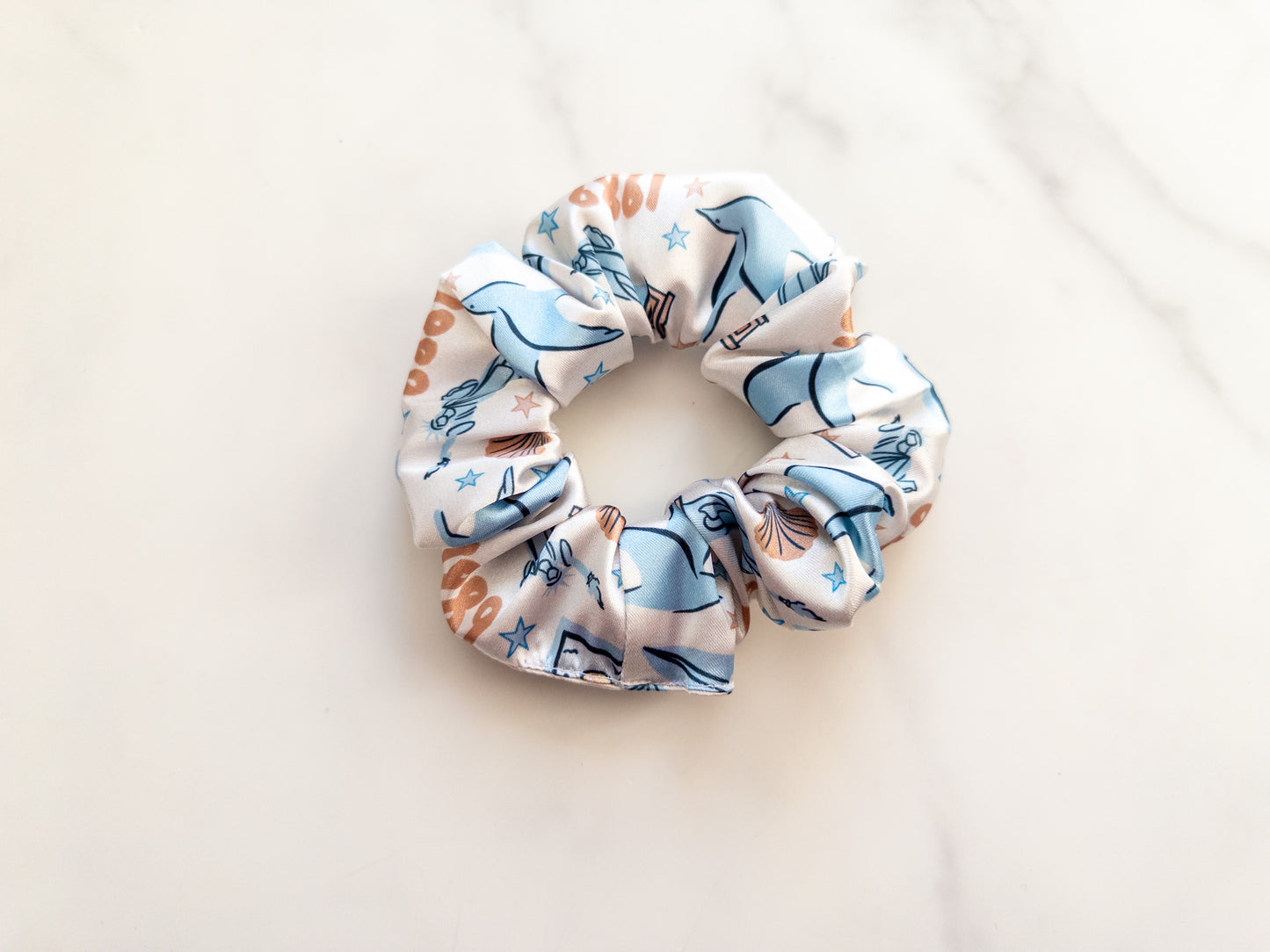 Satin Welcome to NY Scrunchie