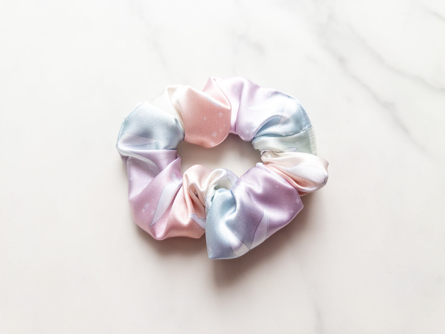 Satin Springtime Fairies Scrunchie
