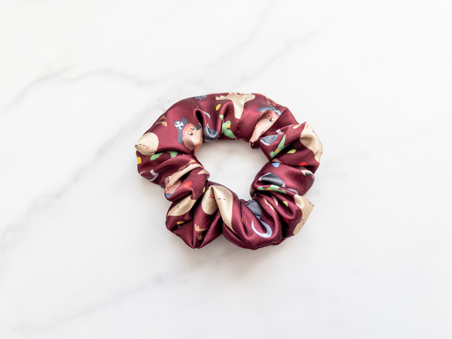 Satin A Pirate's Life Scrunchie