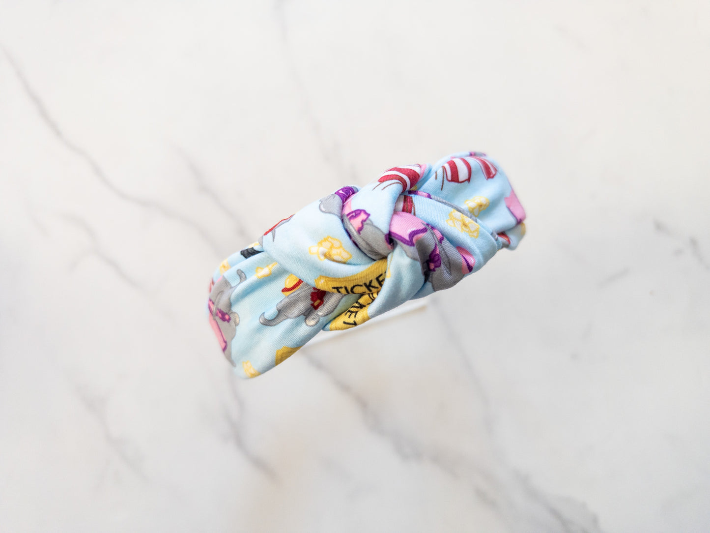 Flying Elephant Top Knot Headband